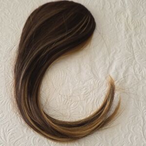 NWOT Brown Honey Clip In Hair Topper Extension